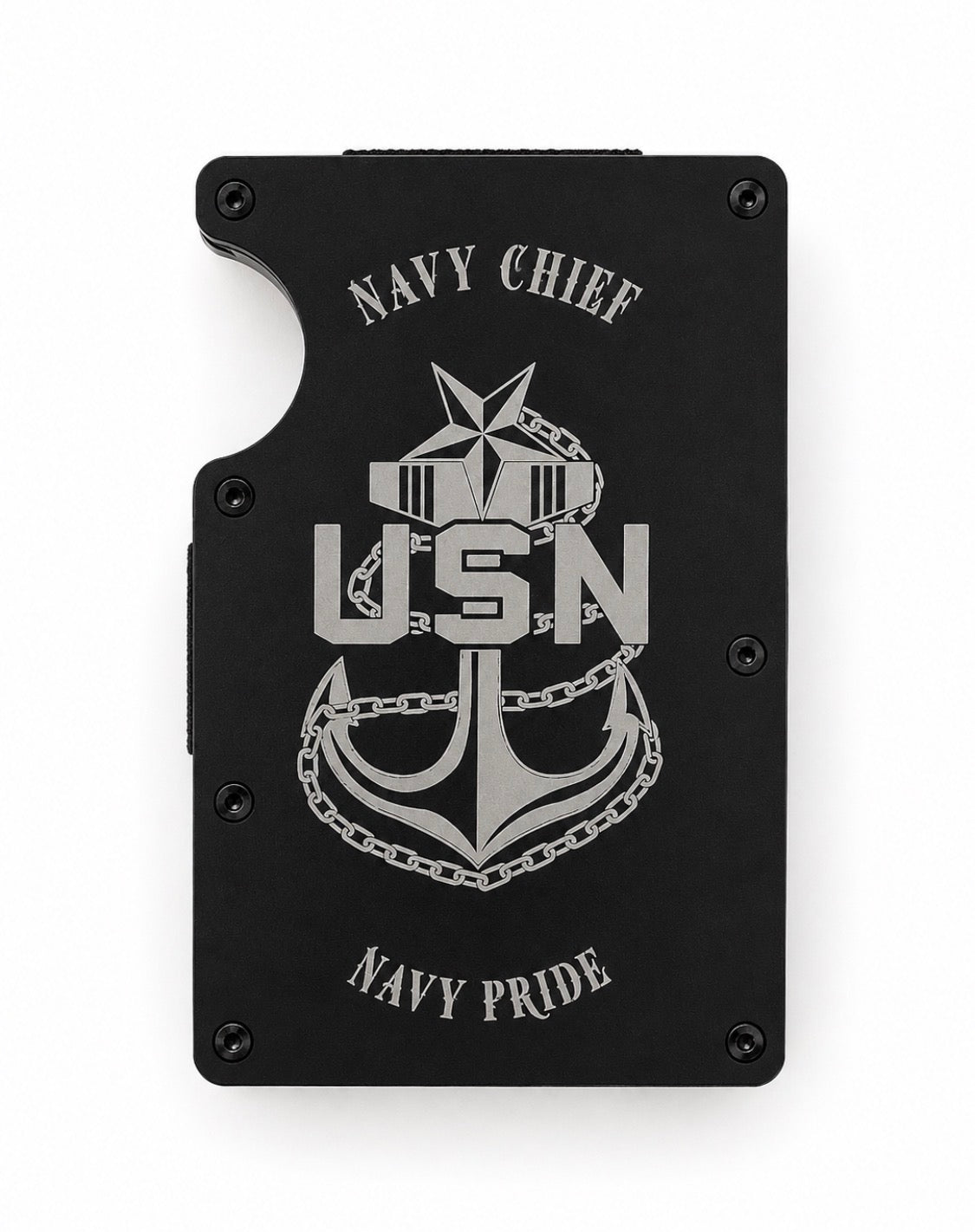 Senior Chief Petty Officer Laser Engraved RFID Wallet