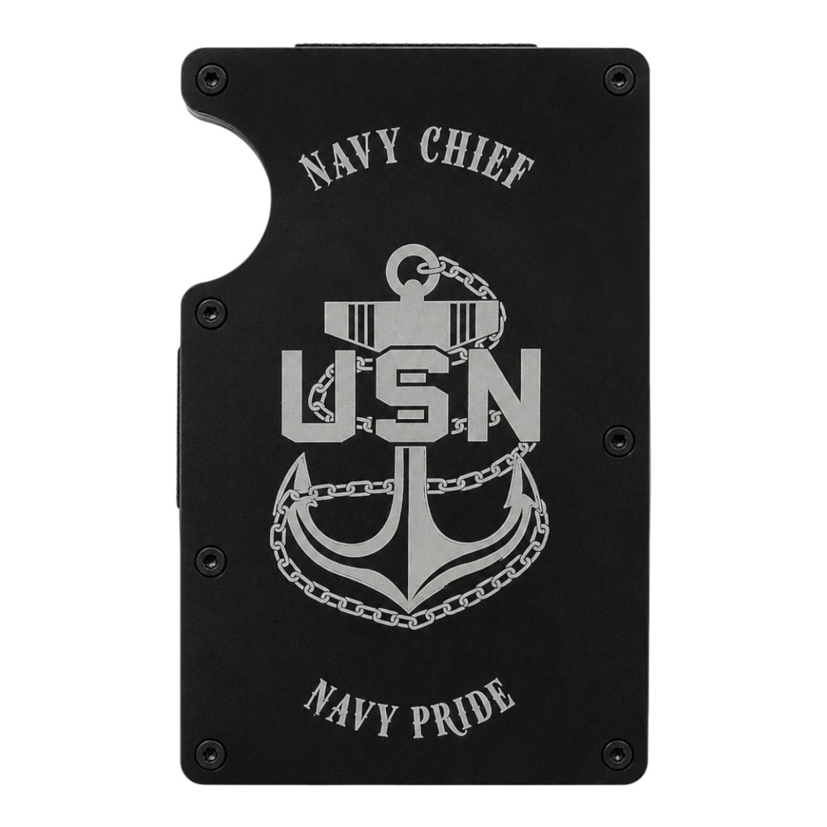 Chief Petty Officer Laser Engraved RFID Wallet