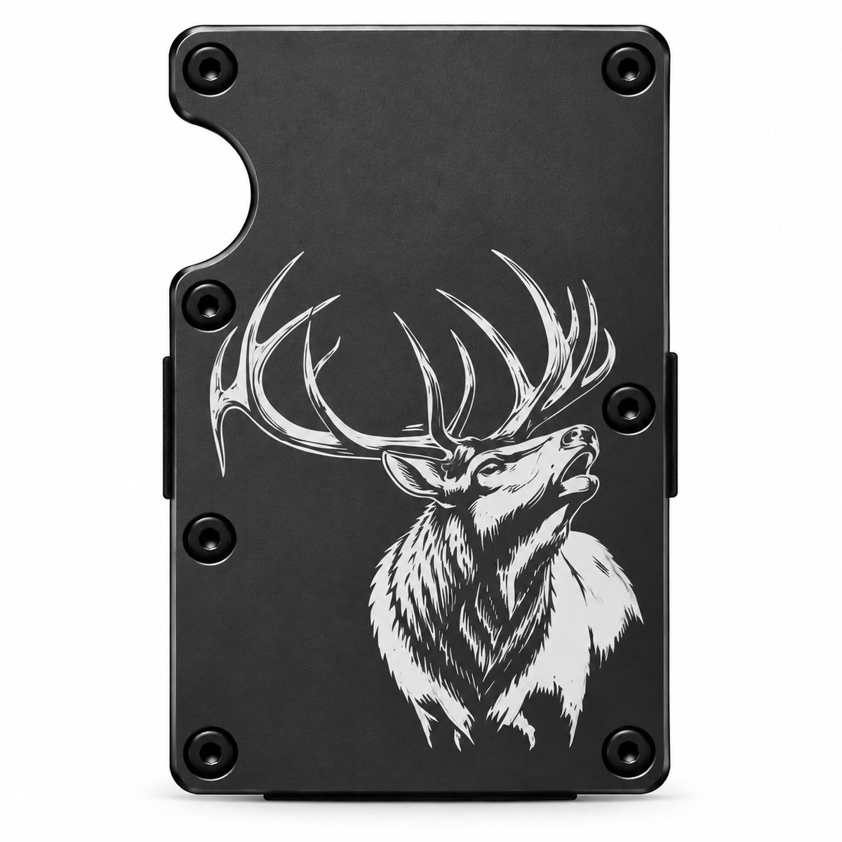 Bull Elk Laser Engraved RFID Wallet